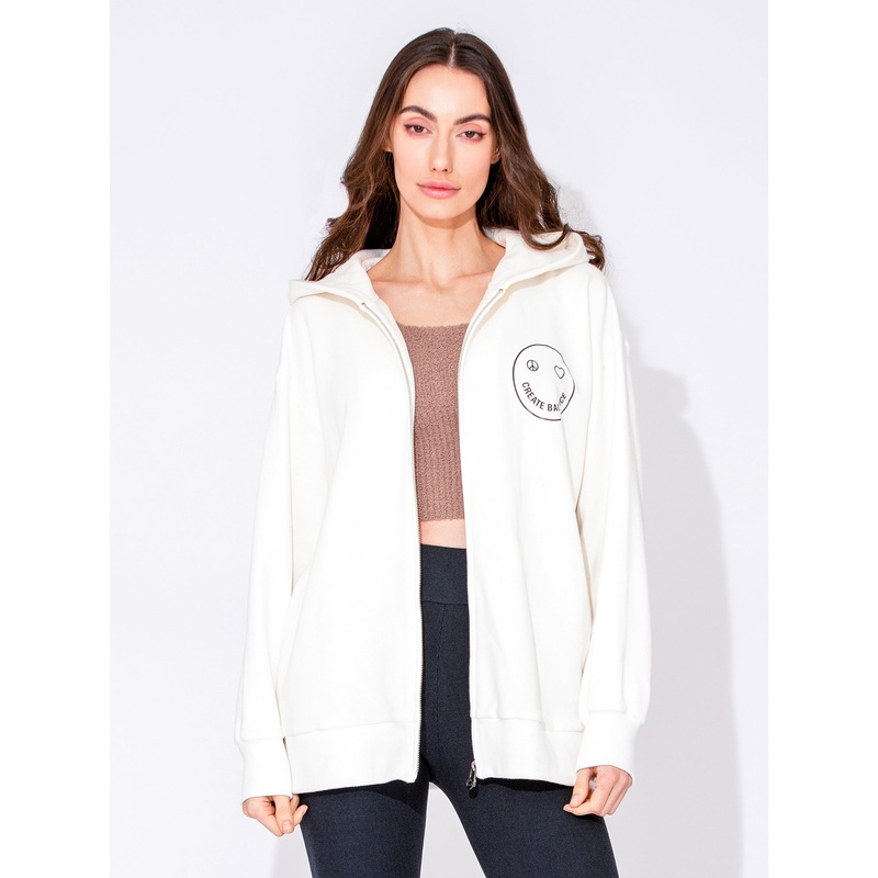 HAPPY GLOW ZIP HOODIE