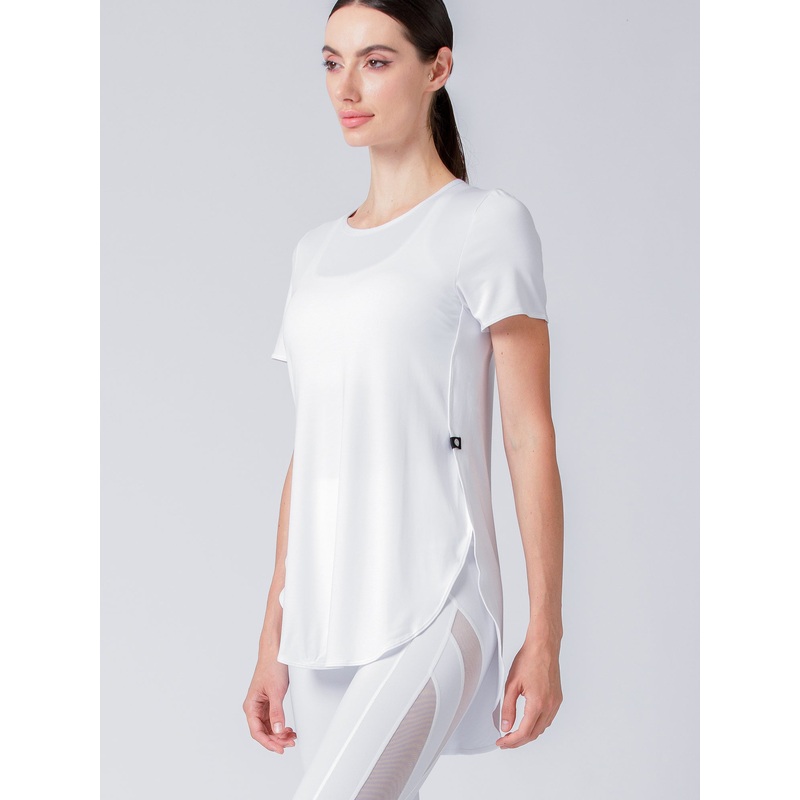 HI LO SPLIT SIDE TEE