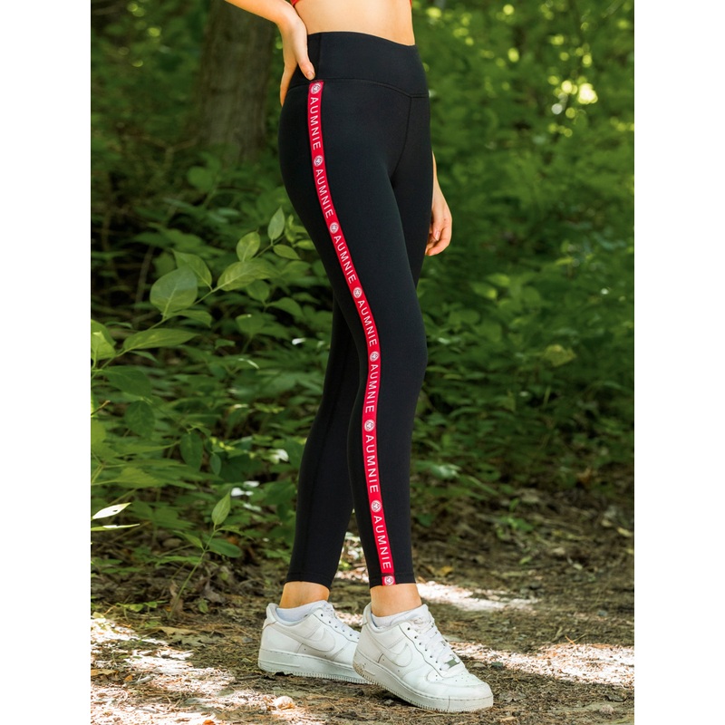 LOGO PANTS, BLACK/RED