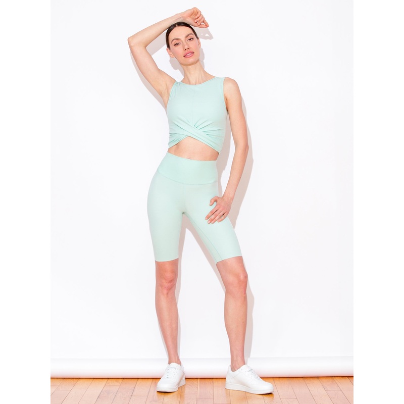 NUDE SHAPE BIKER SHORTS, HONEYDEW