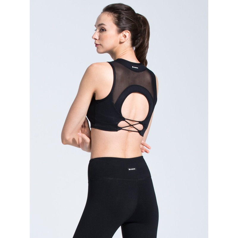 MUSE BRA, BLACK/BLACK MESH