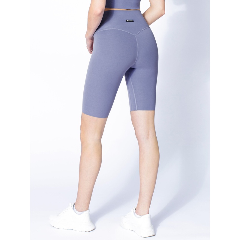 NUDE SHAPE BIKER SHORTS, BLUE AZTEC