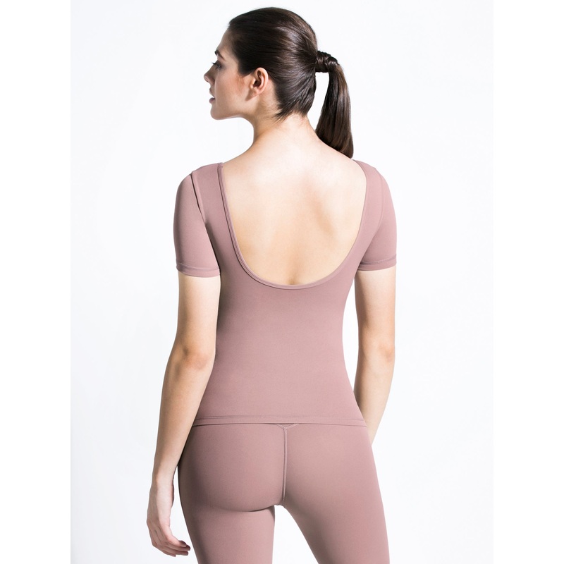 NUDE SHAPE TEE, ASH MAUVE