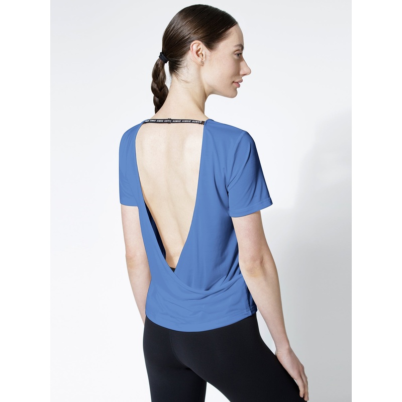 OPEN BACK WRAP TEE, GLORY