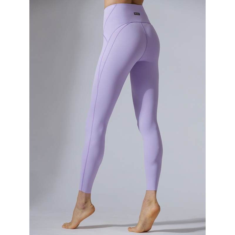 PANELLED WAISTLINE NUDE PANTS, AMETHYST
