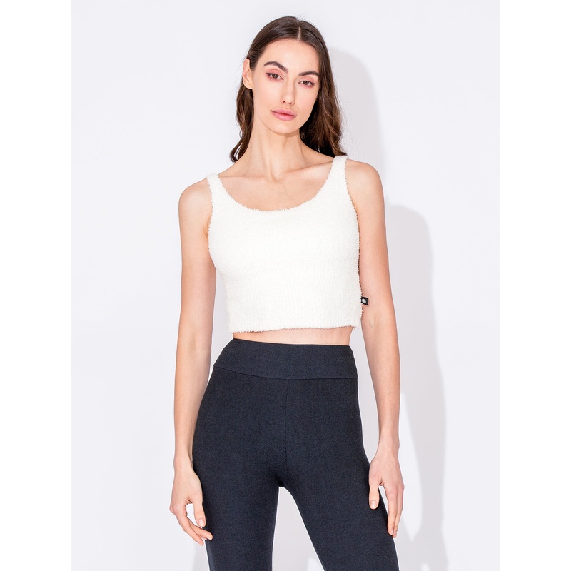 VEGAN WOOL TEDDY TANK, OATS