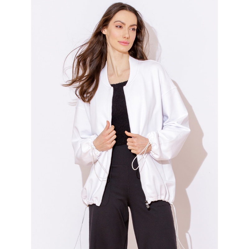 VELOCITY COTTON JACKET, WHITE