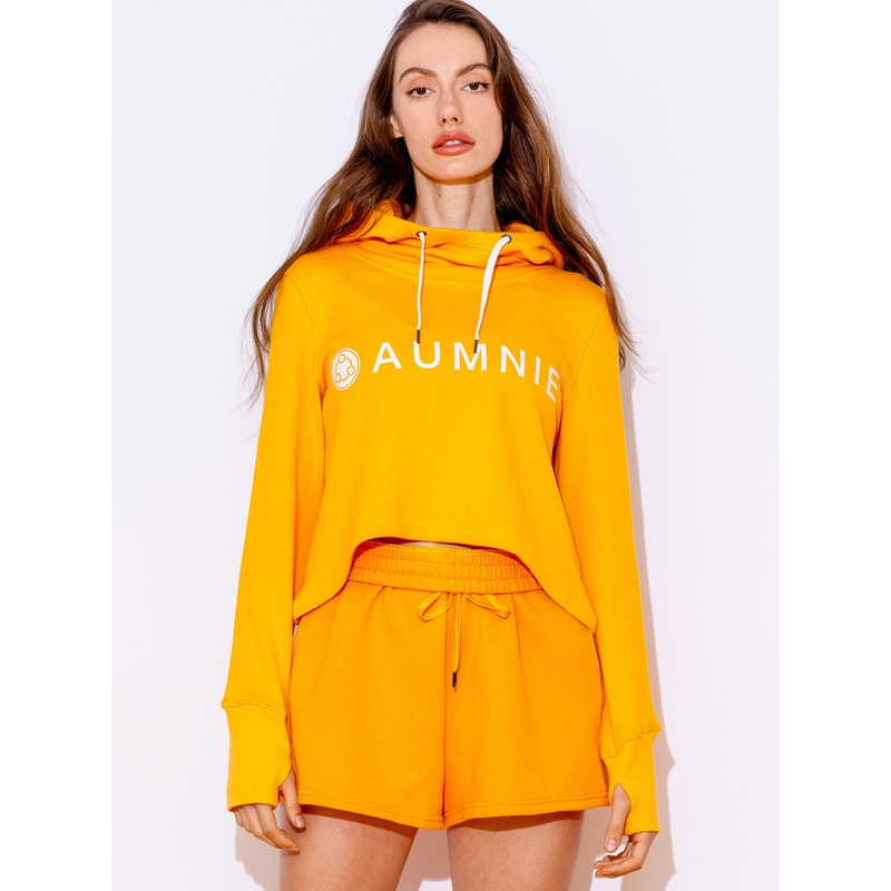 HI LO LOGO HOODIE, YELLOW
