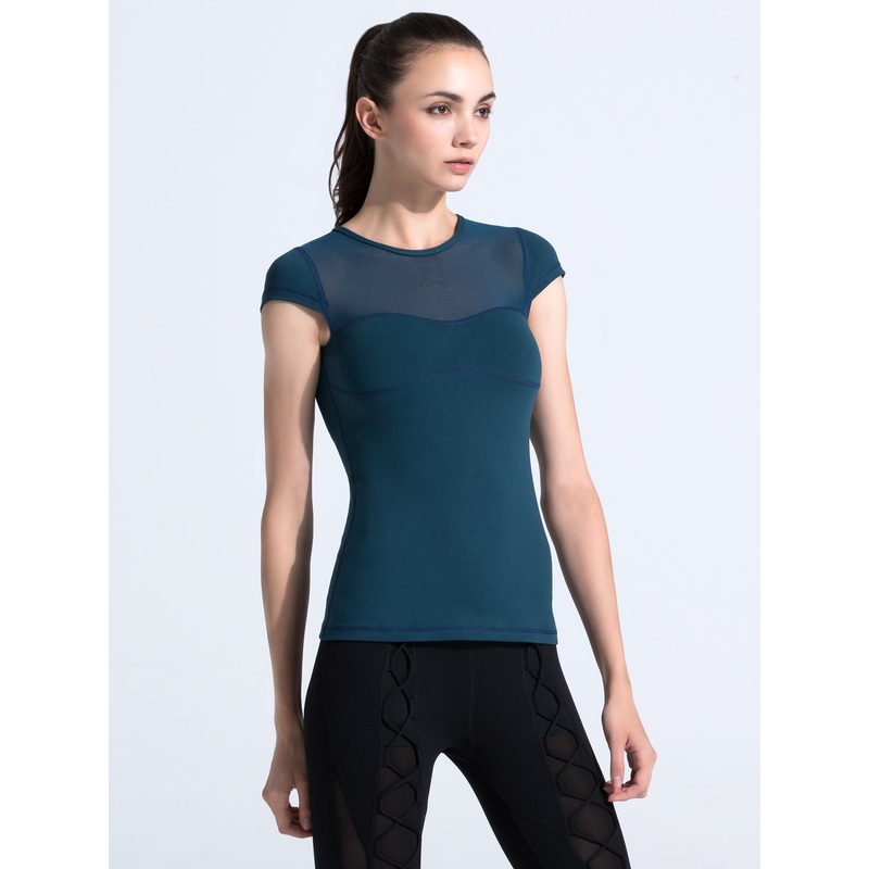 PEARL TEE, LAKE/LAKE MESH