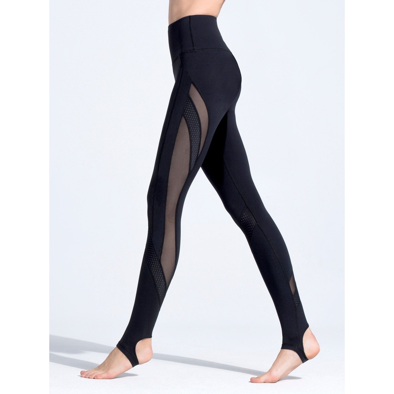 WAVE PANTS, BLACK/BLACK MESH