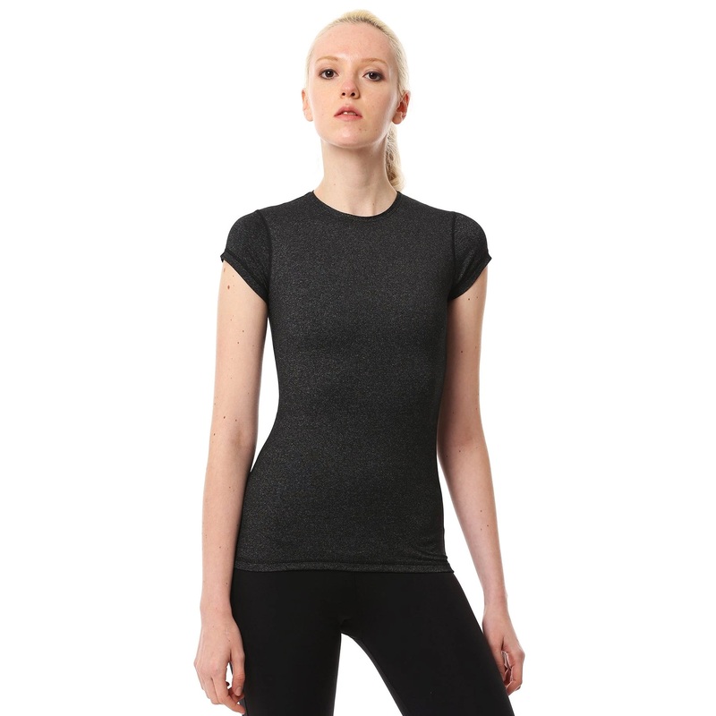 ICE TEE 2.0, HEATHER BLACK