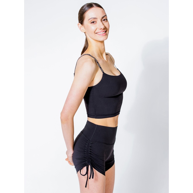 NUDE SHAPE HOT YOGA SHORTS, BLACK