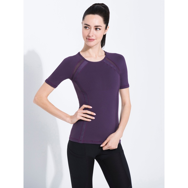 PLEATED MESH TEE, PALACE