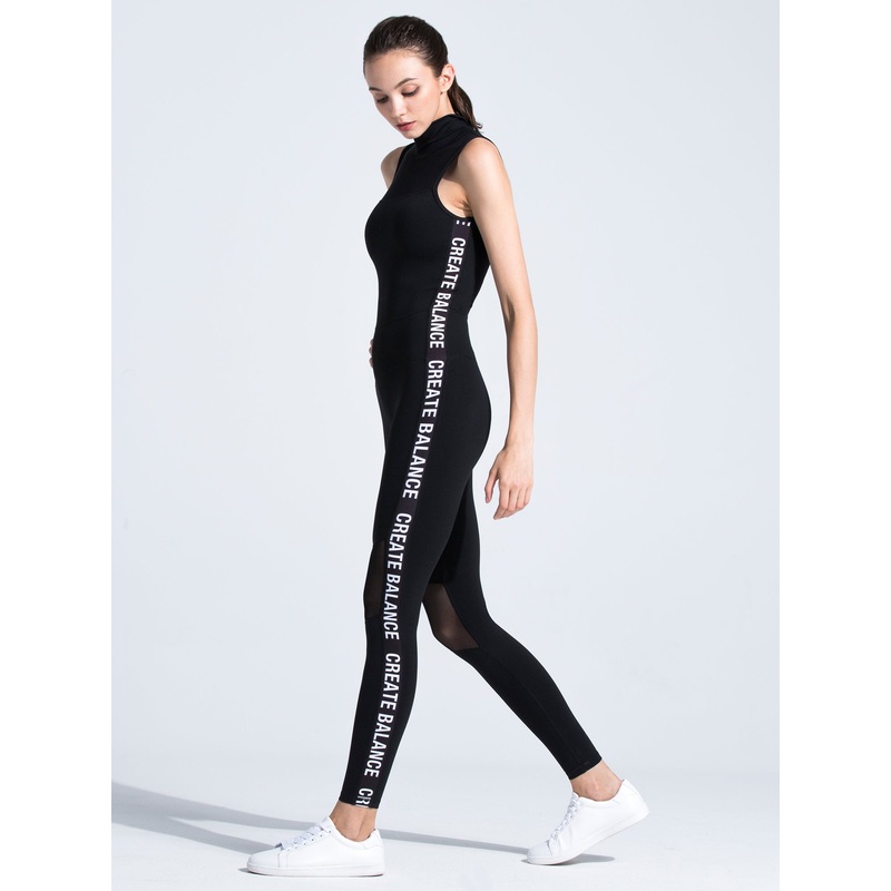 TOWER JUMPSUIT, BLACK/CB LOGO