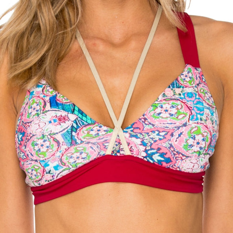 AZUCAR – Gold Crossback Sports Bra