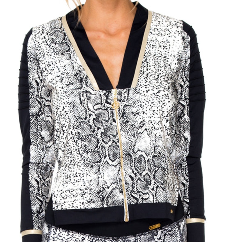 BOMBO – Pintucked Sleeves Open Side Jacket