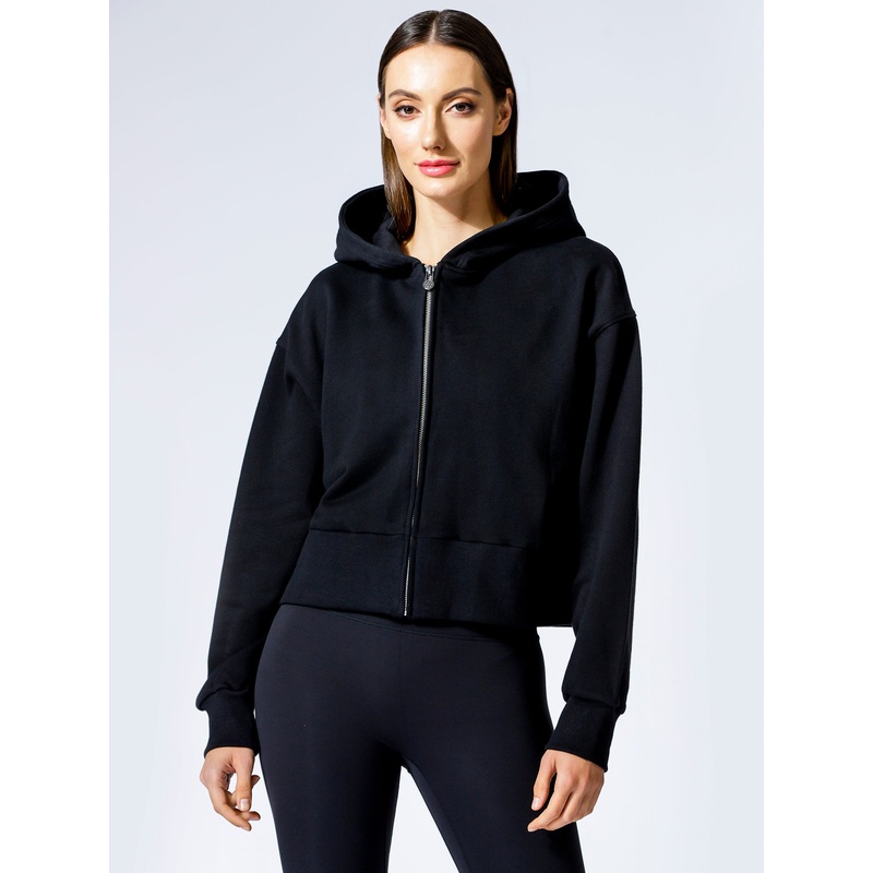 CLASSIC ZIP HOODIE, BLACK