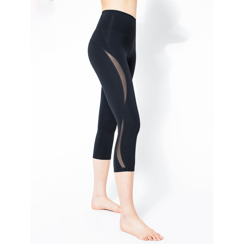 MOON CROPS, BLACK/BLACK MESH