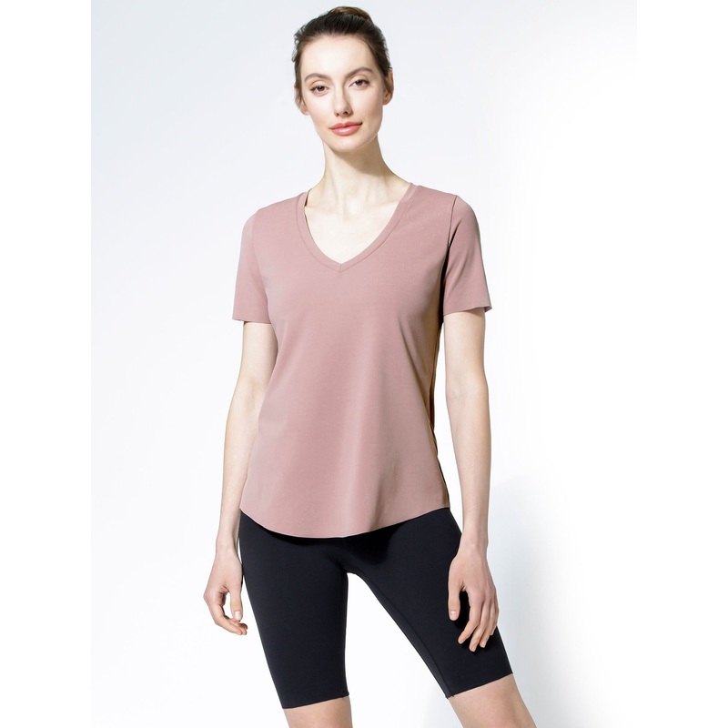 RELAXED NUDE TEE, ASH MAUVE