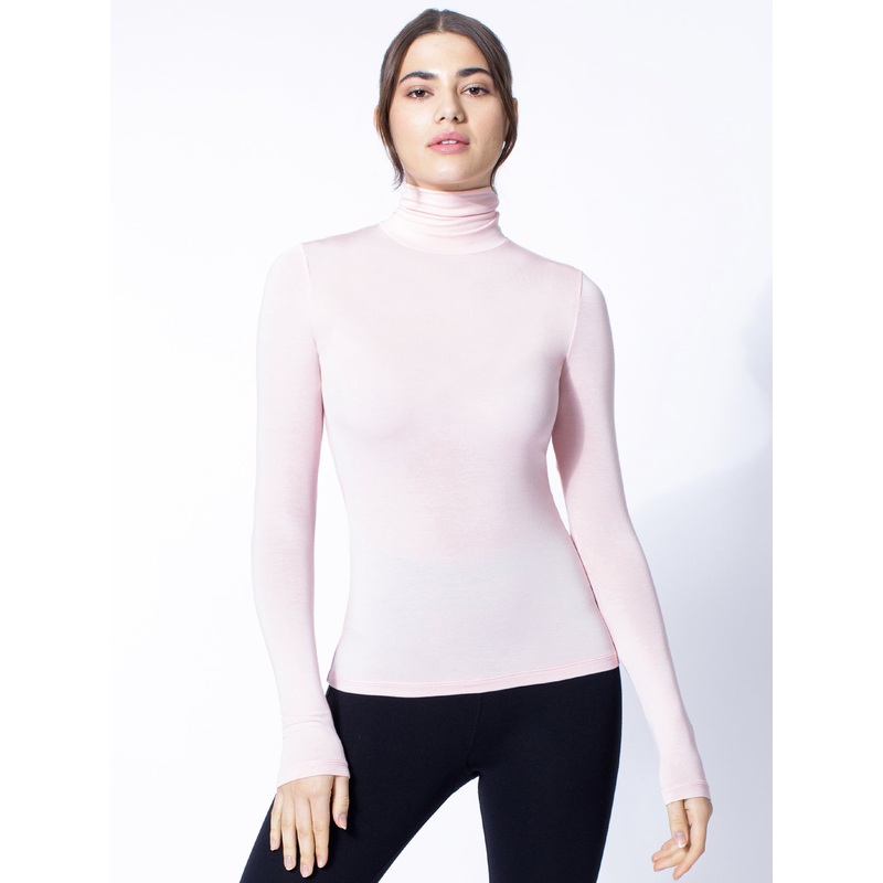 TURTLENECK TOP, PINK