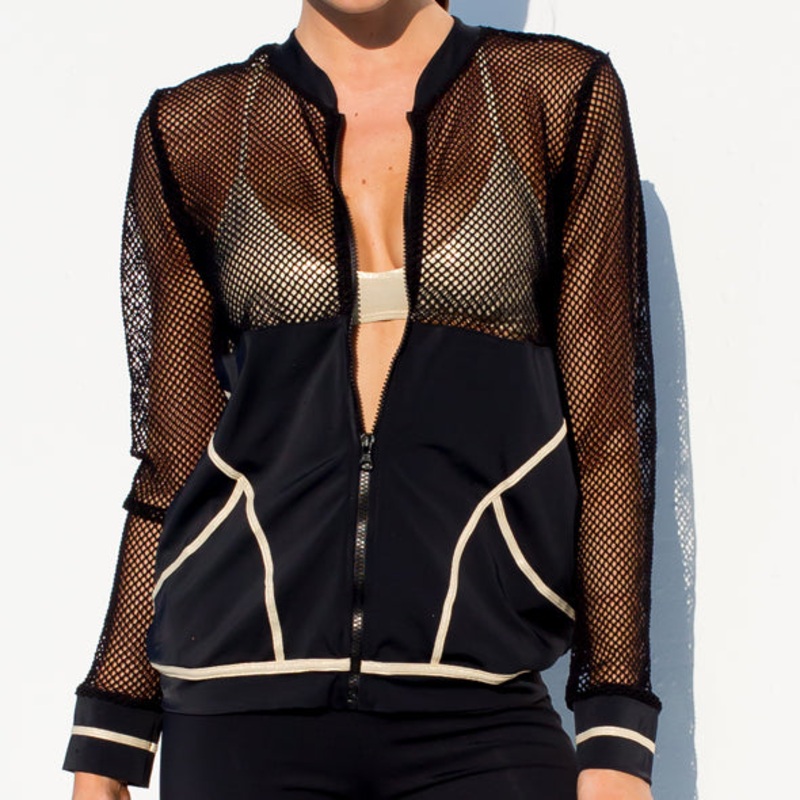 WARRIOR SPIRIT – Fishnet Bomber Jacket