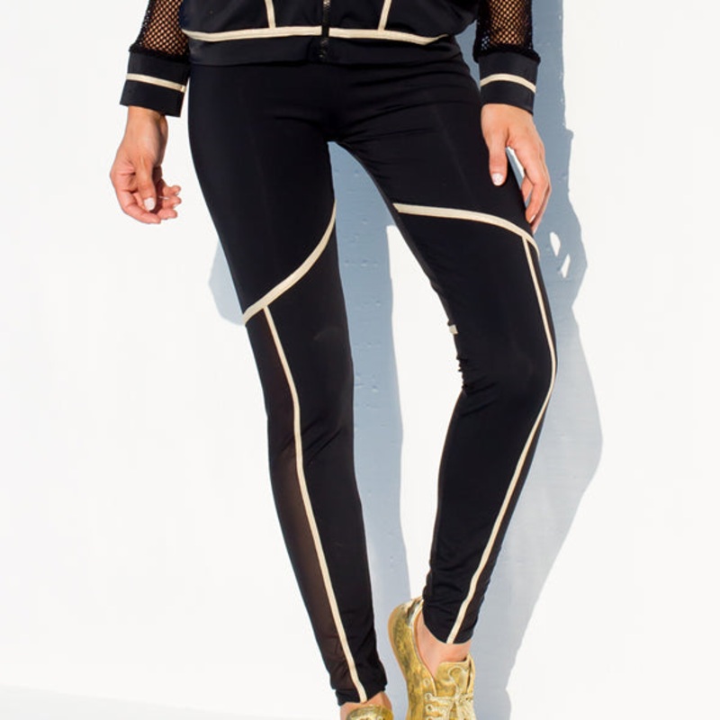 WARRIOR SPIRIT – Gold Trimmed Legging