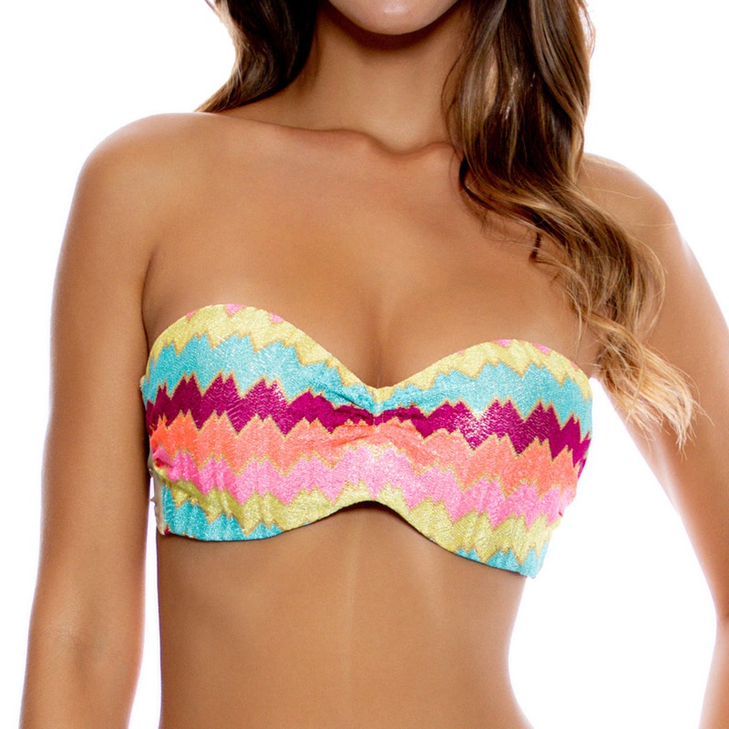 LA FAMA – Ruched Underwire Push Up Bandeau