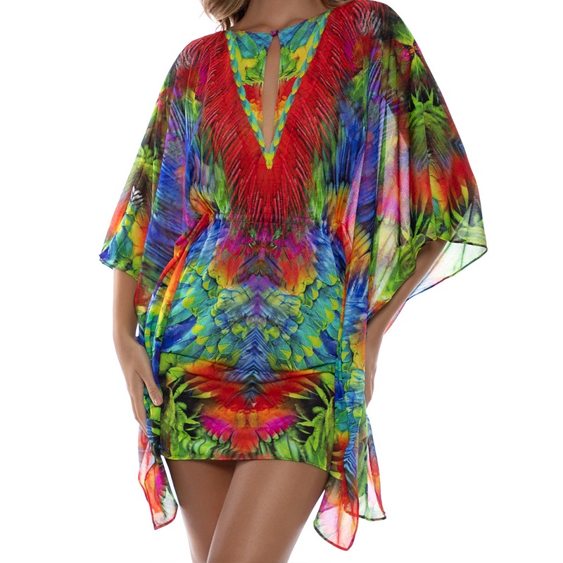 MUNDO DE COLORES – Button Front Short Caftan