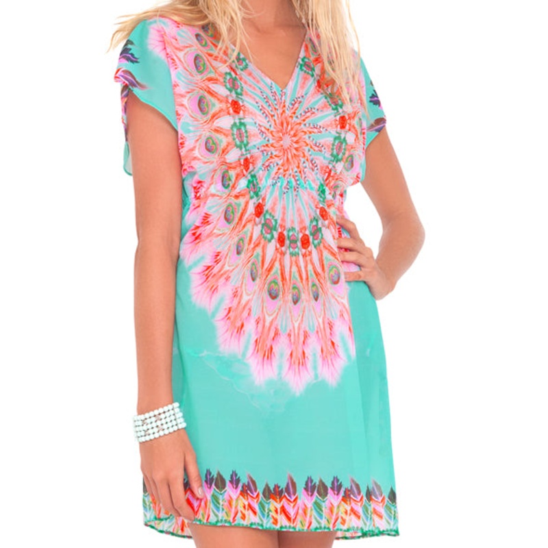 DREAM CATCHER – Cap Sleeve Short Caftan