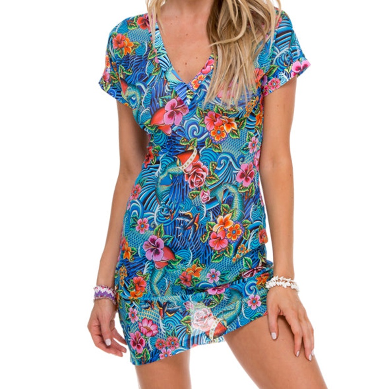 INKED BABE – Vneck Bodycon Dress
