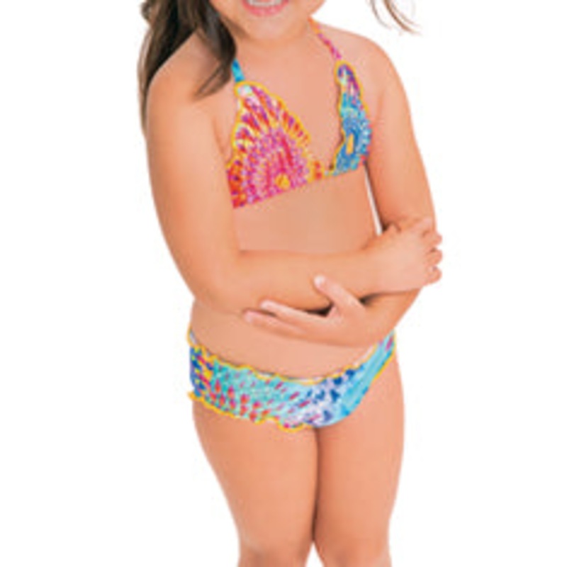BAJO UN MISMO SOL T – Wavey Triangle Top Ruched Back Bikini