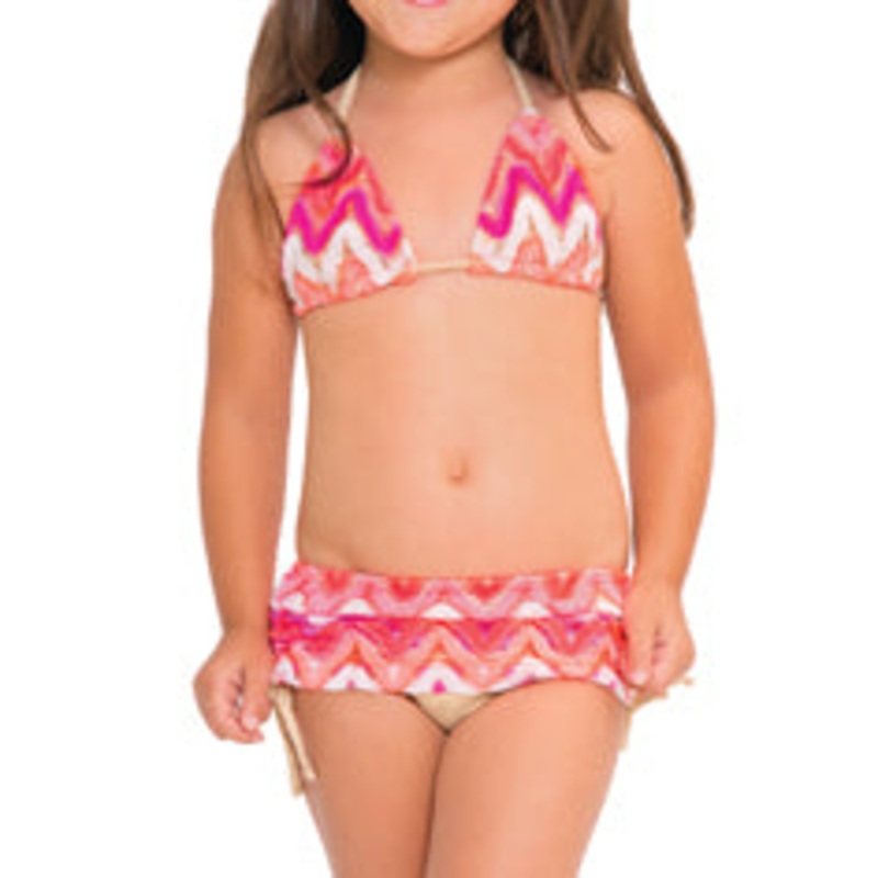 FLAMINGO BEACH T – Triangle Top Skirt Bottom Bikini