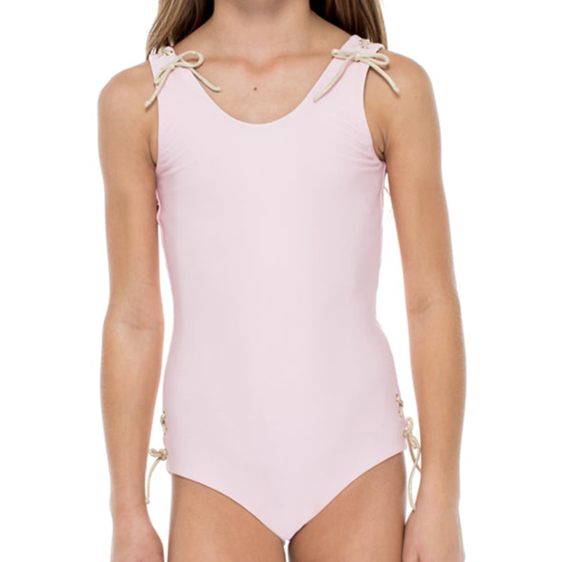LA CORREDERA – Eyelets Lace Up One Piece