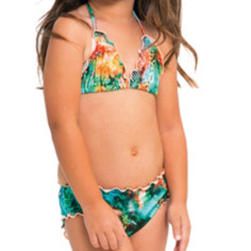 MIAMI NICE T – Wavey Triangle Top Ruched Back Bikini