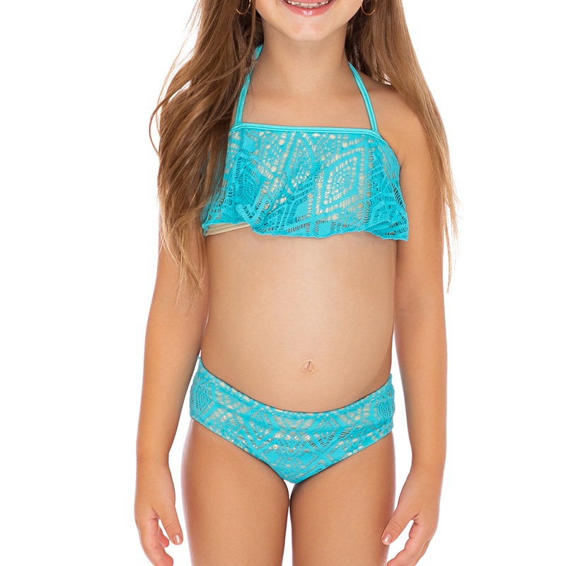 MIAMI NIGHTS – Cascade Halter Top Ruched Back Bikini