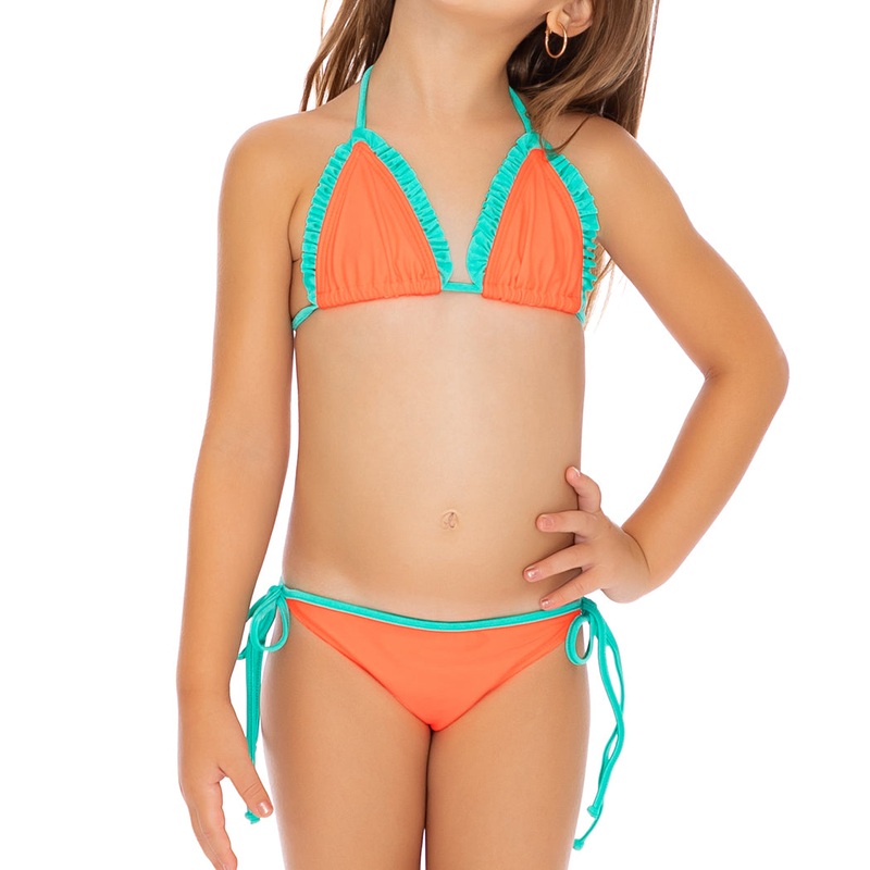 PARADISE – Crystallized Ruffle Triangle Tie Side Bikini