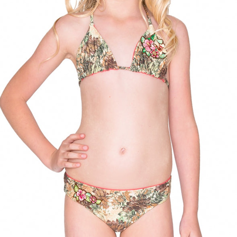 WORLD ON FIRE – Patch Triangle Bikini