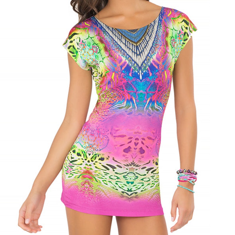 CLANDESTINA – Short Sleeve Bodycon Dress