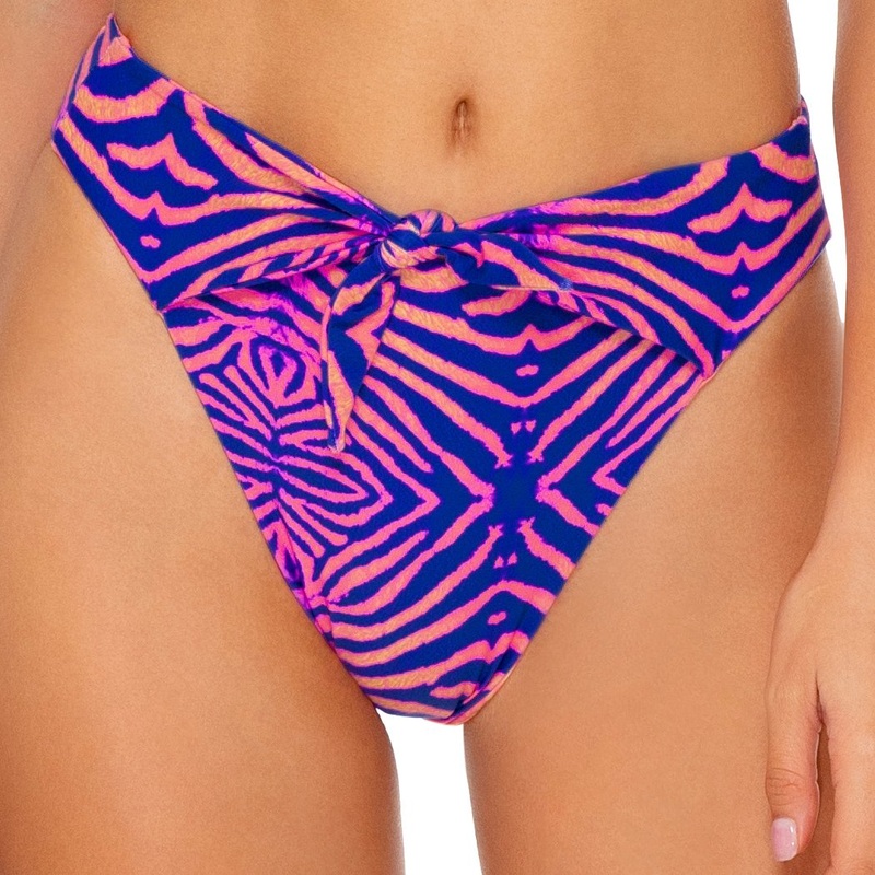 PUERTO AVENTURA – High Leg Tie Front Bottom