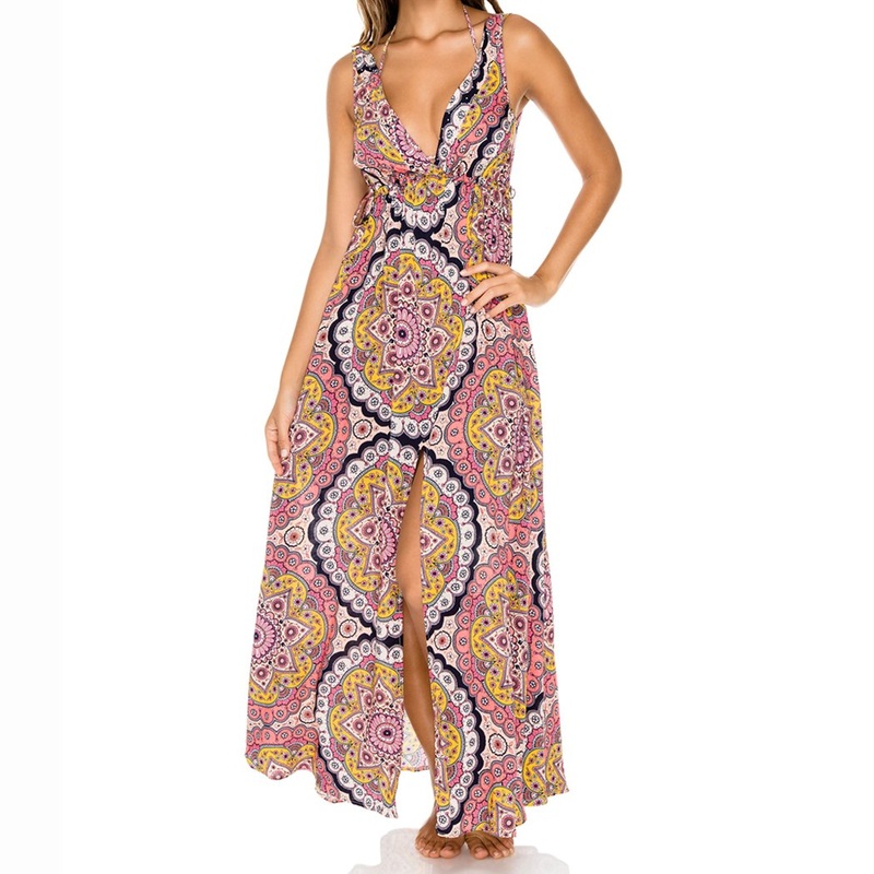 ALHAMBRA – V Neck Long Dress