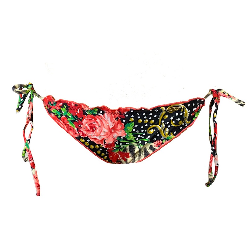 LA VIDA ES UN CARNAVAL – Wavy Ruched Back Full Tie Side Bottom