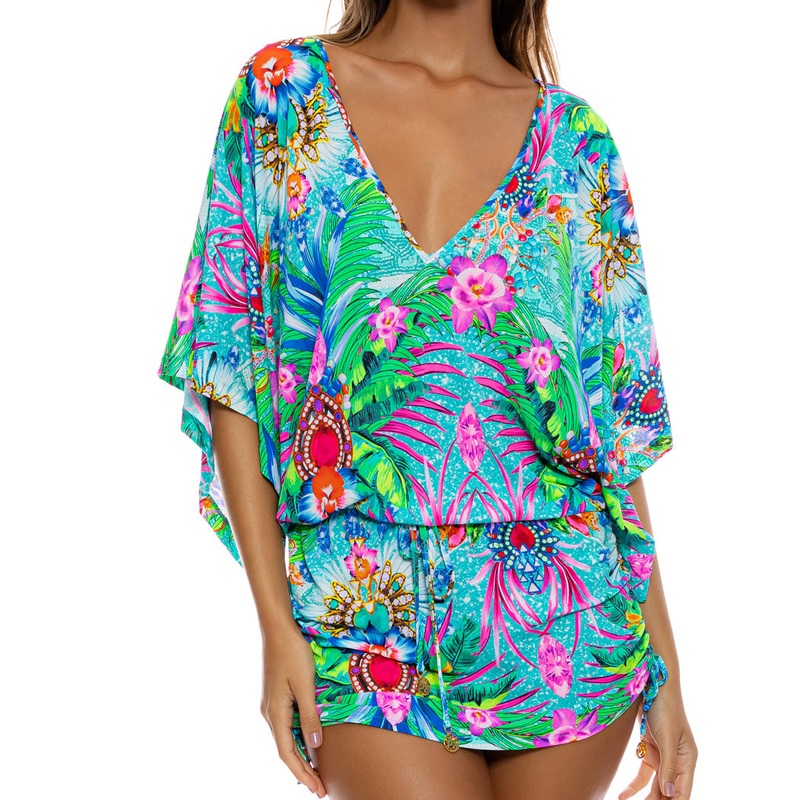 HIDDEN GEMS – Cabana V Neck Dress