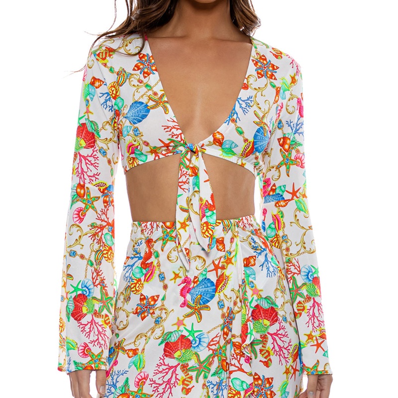 IL MARE – Bell Sleeve Crop Top