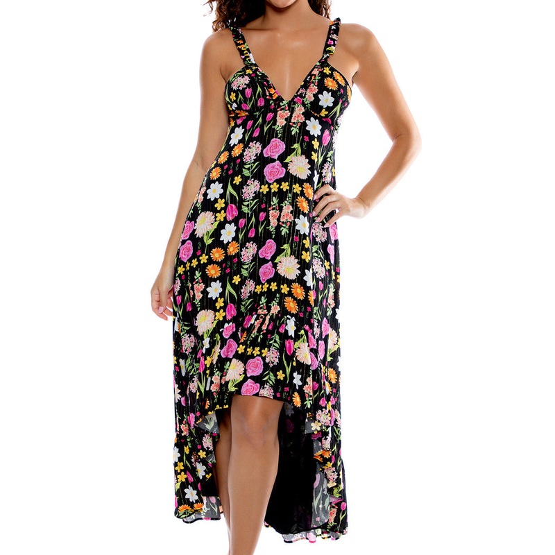 LULI’S SECRET GARDEN – Deep V High Low Dress