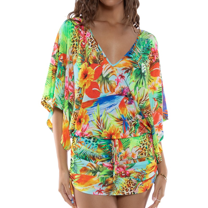 BIRDS OF PARADISE – Cabana V Neck Dress