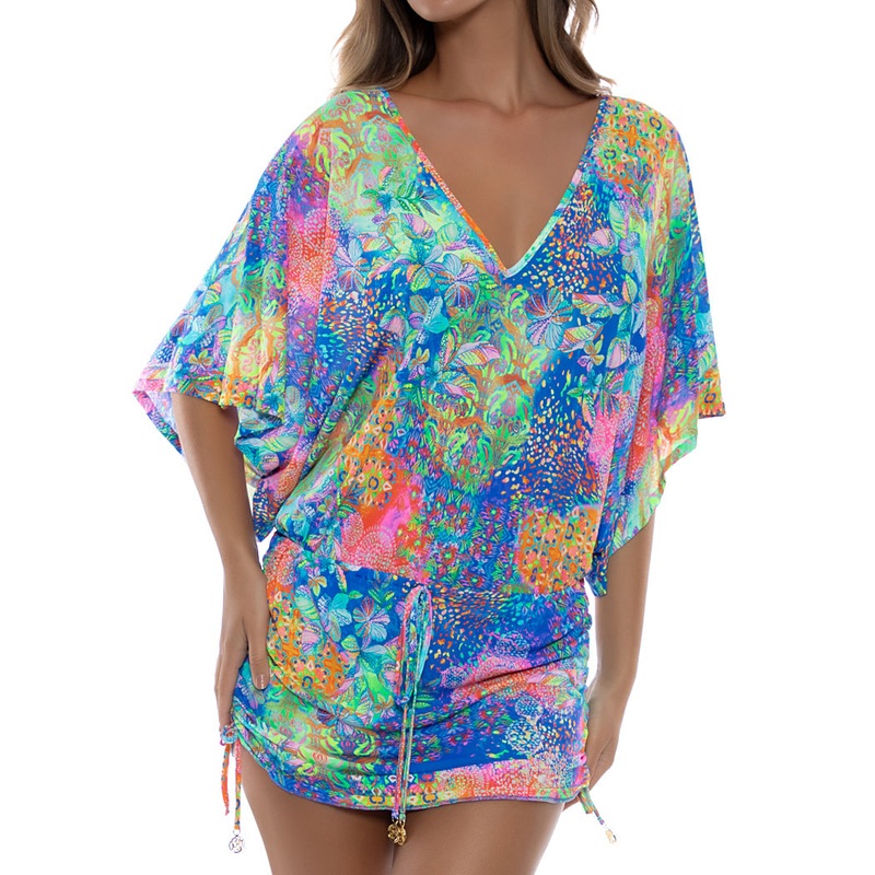 DECO GARDENS – Cabana V Neck Dress