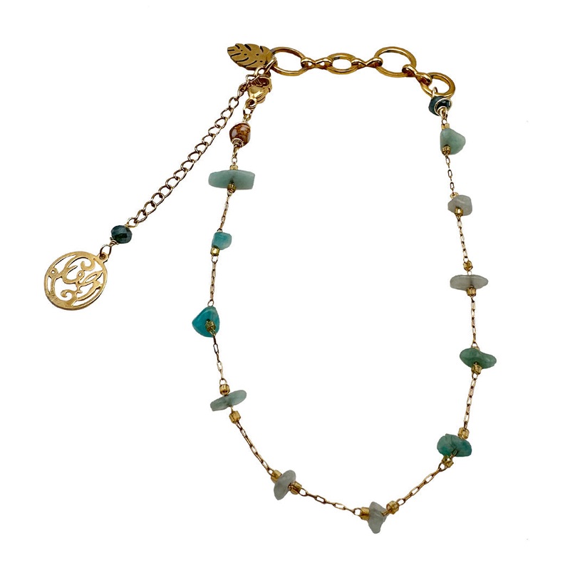 JEWELRY – Aqua Beaded Anklet
