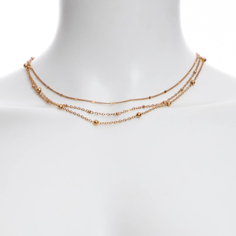JEWELRY – Gold And Aqua Necklace