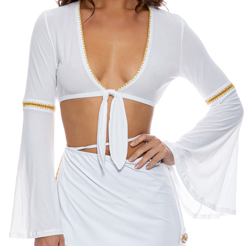 LULI CHIC – Bell Sleeve Crop Top