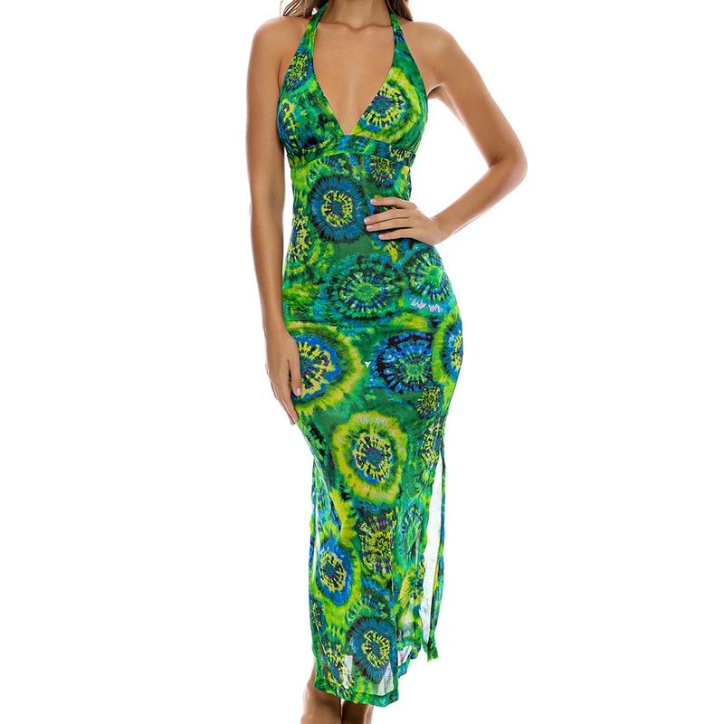 MYSTICAL GARDEN – Maxi Halter Dress